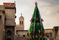 Christmas vibes in Bab tuma streets in Damascus Syrian Arab Republic