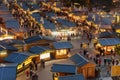 Christmas in Vienna aerial view of the advent market in front of Royalty Free Stock Photo