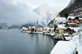 The Christmas village of Hallstatt in the Austrian Alps Royalty Free Stock Photo