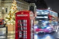 Christmas on Waterloo Place in London Royalty Free Stock Photo