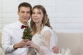 Christmas wedding Royalty Free Stock Photo