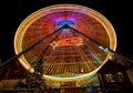 Christmas wheel glows Royalty Free Stock Photo