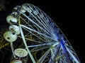 The Christmas wheel in London at night