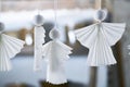 Christmas with white angel. Christmas decoration