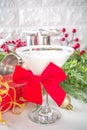 Christmas white martini