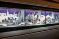 Festive window display of a department store in the city of Norwich, Norfolk