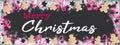 Christmas / winter background banner panorama template - Frame made of snow with snowflakes, candy canes, gingerbread men, stars Royalty Free Stock Photo