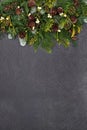 Christmas Winter & New Year Background Border Royalty Free Stock Photo