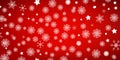Christmas Winter Background, Snowy Happy New Year Backdrop. Awesome holiday Wallpaper with Snowflakes Royalty Free Stock Photo