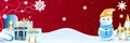 Christmas winter decoration background. Merry Christmas banner or party invitation background. Merry Christmas Vector illustration Royalty Free Stock Photo