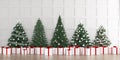 Christmas Winter Decoration Interior Background