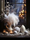 Christmas winter home decor Royalty Free Stock Photo