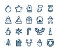 Christmas and Winter icons collection - vector