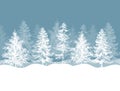 Christmas winter pine trees forest