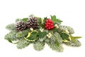 Christmas and Winter Table Decoration Royalty Free Stock Photo