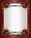 Christmas or winter wedding border