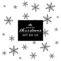 christmas winters snowflakes pattern decoration background design