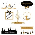 Christmas wishes text designs Royalty Free Stock Photo