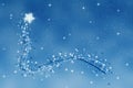 Christmas wishing twinkle star Royalty Free Stock Photo