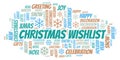 Christmas Wishlist word cloud