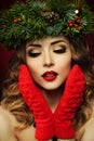 Christmas Woman Royalty Free Stock Photo