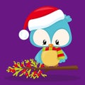 Christmas Woodland Owl 02