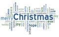 Christmas Word Cloud Royalty Free Stock Photo