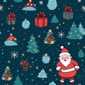 Christmas wrapping paper pattern