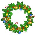 Christmas wreath Royalty Free Stock Photo