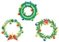 Christmas wreath. Royalty Free Stock Photo