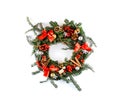 Christmas wreath close up Royalty Free Stock Photo