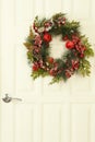 Christmas wreath decoration Royalty Free Stock Photo