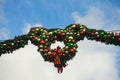 Christmas wreath at Disneyland