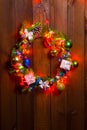 Christmas wreath on door