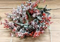 Christmas wreath, festive interior decoration Royalty Free Stock Photo