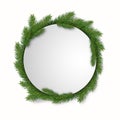 Christmas wreath. Fir branch