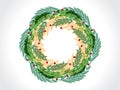 Christmas wreath greetings card image vector Royalty Free Stock Photo
