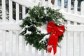 Christmas Wreath with Snow