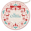 Christmas wreath tag