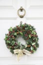 Christmas Wreath White on Front Door