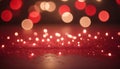 Christmas xmas background red abstract valentine, Red glitter bokeh vintage lights, Royalty Free Stock Photo