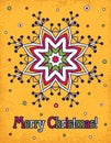 Christmas yellow background