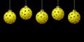 Colorful Pickleball Christmas Decoration