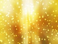 Christmas yellow snow circles background gold texture illustration Royalty Free Stock Photo