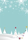 Winter background, landscape. New year and Christmas greeting card. Royalty Free Stock Photo