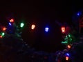 Christmaslights  in the night Royalty Free Stock Photo