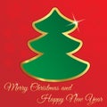 Christmass card with tree