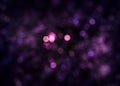 Christmass mood purpe magenta bokeh background. Royalty Free Stock Photo