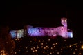 Christmassy castle on the hill.