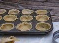 Beautiful traditional festive  mince  pice pastry  making Royalty Free Stock Photo